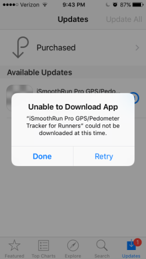 Ipad unable to download app
